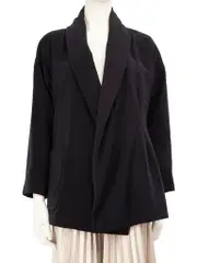 Black Dropped Shoulder Blazer