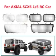 Black/Silver Steel Window Mesh Net Kit For Axial SCX6 1:6 Wrangler RC Car DIY