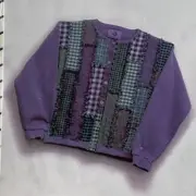 Crafts by Dory Pattern Dorys Cardigan Sweatshirt 2002 Patchwork Wearable Art