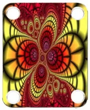 Neckplate to fit Electric Guitar Graphic Color PJ Bass Strat Tele Fractal 11