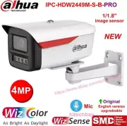 New! Dahua 4MP WizColor Full-Color WizSense PoE IP Camera IPC-HFW2449M-S-B-PRO