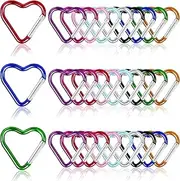 [JIRONN] Heart Shaped Carabiner Mountain Buckle Safety Belt Buckle Mini Keychain Clips Locking Spring, Carabiner Keyring Durable Quick Release, Rust Proof, Suitable for Home RV, Camping Hiking