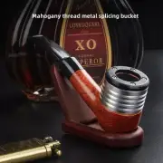 Tobacco Stems Tube Metal Redwood Smoking Pipes Portable Cigarette Pipe