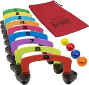 GoSports Putt-Thru Croquet Putting Game - Includes 9 Medium, Multicolor