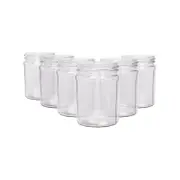 Argon Tableware Glass Jam Jars - 450ml - Pack of 6