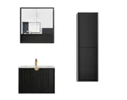 750mm Otti Marlo Vanity Wall Hung Cabinet and Shaving Cabinet Tall Boy