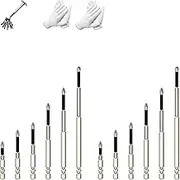 High-Magnetic Screwdriver Drill Bit Set, Strong Anti Slip Magnetic Durability Phillips Precision Screwdriver Durable Bits Set for Impact Drill, Lagonshop Bit Holder for Impact Driver (2pcs-Type A)
