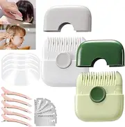 Trimpocket Hair Trimmer/Comb Kids, Trimpocket Hair for Kids, Trimpocket Haircutter, 2 in 1 Hair Trimmer, Split Ends Hair Trimmer, Manual Bangs Trimmer Comb for Girls Women (2Pcs-A)