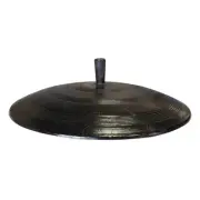 Handmade Korean cast iron cauldron lid sotttukkeong BBQ griddle 17.7 in