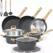 17 Pcs Pots and Pans Set Non Stick Kitchen Cookware Sets Nonstick Induction Cook