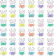 WELANE Acrylic Bunny Beads, 100 PCS Macaron Color Craft Beads for DIY Jewelry Making, Bracelet Crafts, Hair Accessories (15 x 12 x 10mm/0.5 x 0.4 x 0.3in)