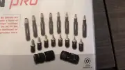 18pc STEELMAN TAMPER PROOF DIAMOND FORCE TORX STAR BIT SOCKET DRIVER SET 78764