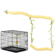 Bird Parrot Swing Toys | Bird Perch Swing - Wooden Parakeet Perch, Pet Supplies for Lovebird, Cockatiel, Budgerigar, Finches, Mynah