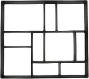 Concrete Molds，Walk Maker Reusable Concrete Path Maker Molds Stepping Stone Paver Lawn Patio Yard Garden DIY Walkway Pavement Paving Moulds(one,F45X40)