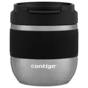 Contigo Pug Mug Snapseal - Black & S/Steel 295ml