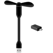 Superior Quality Flexible Mini USB Fan+Type C USB 3.0 Adaptor for Smartphone USA