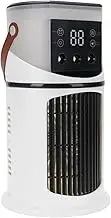 Portable Air Conditioner, Mini Evaporative Air Cooler, Personal Air Cooling Fan with 7 Colors Light, Powerful 6 Speeds & Cool Air Sprays Humidify AC for Office Table Home School