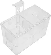 Box Aquarium Fish Breeding Box with Suction Cup Durable Incubation Container for Fish and Turtle Habitat Transparent Separator for Easy Observation Practical Isolation Hatchery for