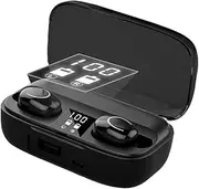 Waterproof Earbuds Bluetooths Wireless - Wireless Earbuds Bluetooths Headphones with Wireless Charging Case - Digital Display Earphones Stereo Audio Touch Control Ear Headset for