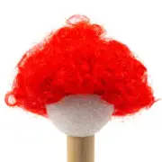 Lot of 2 Monique Modacrylic Red Clown 4"-5" Doll Wigs