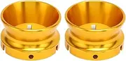 1 Pair Nab Hub Adapters, 10in Opener Universal Loading Device Gold Nab Reel Hub Adaptors for Studer ReVox Nab Hub Adapters, Universal Reel Tape Recorder Accessories
