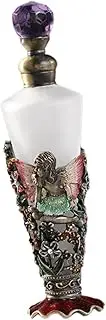 Oshhni Vintage Glass Perfume Bottles Empty Essential Oil Bottle Retro Decorative Fancy for Girls Women Souvenir Valentines Day Gifts, Style C
