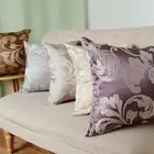 Vintage Flower Satin Silk Pillow Sofa Bed Room Decor Cushion Cover Square Case