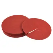 18pcs 5.4" Mulch Ring Round Nonwoven Mat Tree Cover Garden Plant obstacle, Red