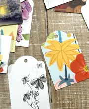 gift tags from recycled greeting cards upcycled greeting card tags set of 50