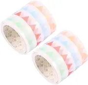 BELLIFFY 2pcs Sticky Notes Scrapbook Washi Tape Washi Tape Decor Clear Duct Tape Clear Stickers Washi Tape Stickers Washi Tape Near Me Circle Stickers for Foam Grip Tape Round Stickers