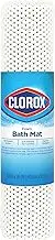Duck Clorox by Brand Cushioned Foam Bathtub Mat, Non Slip Bath Mat with Suction for Comfort and Safety, 17" x 36", White
