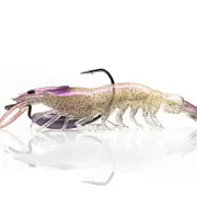 95mm Chasebait Heavy Flick Prawn Soft Plastic Fishing Lure with 7gm Lead Weight - Jelly Prawn