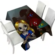 Alice and the Mushrooms Tablecloth