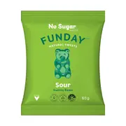 Funday Sour Gummy Bears Vegan 50g x 12