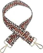 [GAROZATION] Leopard Print Adjustable Bag Shoulder Strap Stylish DIY Replacement Strap with Hook Durable for Handbags Hobo Bags Crossbody Use for Travel and Everyday