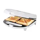 Tiffany Non Stick 750W 2 Slice Bread/Jaffle Electric Sandwich Press Maker White