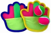 Classic Kids Toss and Catch Ball Game Set Catch Ball Toy Set, Two Balls
