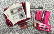 Mary Kay PINKS Bundle + sequined make up bag lip gloss lip polish eyeliner