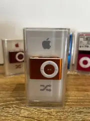 BRAND NEW APPLE iPOD SHUFFLE SQUARE ORANGE RARE FACTORY SEALED A1204 1GB
