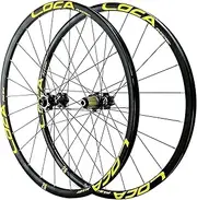 [ZECHAO] 700C Bicycle Wheel Set Barrel Shaft Road Bike Ultralight Aluminum Alloy Rims Front Rear Wheel Disc Brake 8 9 10 11 12 Speed Wheelset (Color : Gold, Size : 700C)