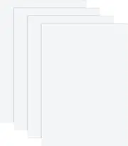 BENECREAT 4Pcs Hot Melt Glue Sheet, 11.78 * 8.2 * 0.04inch Resin Thermal Binding Glue Sheet for Book Binding Repair Bookbinding