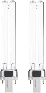 2PCS 9W G23 Base Aquarium Fish Tank UV Sterilizer Purifier Bulbs Ger cidal Ultraviolet Replacement Light Bulbs
