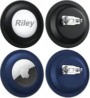Air Tags-4 Pack Apple Holder for Kids, GPS Tracker Case，Silicone Airtag Tracker Hidden Case with Safety Pins，Anti Lost, for Kids, Elderly,Backpack,Luggage,Shoe,Clothing