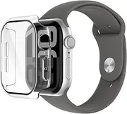 Belkin ScreenForce TemperedCurve 2-in-1 Screen Protector [42mm] for Apple Watch Series 10 with 360˚ Protection & Protective Bumper - Tempered Glass Screen Protector, Apple Watch Accessories - Clear