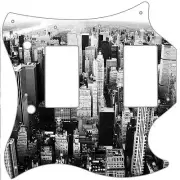 SG Standard Pickguard Custom Gibson Graphical Guitar Scratch Plate City Blocks