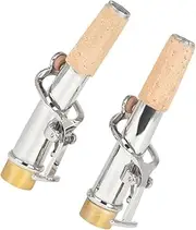 ERINGOGO 2pcs Soprano Saxophone Replacement Straight Bent Neck Accessories Durable Construction Enhances Tone Accuracy for Musicians Long Term Use