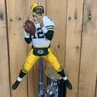 Green Bay PACKERS Tap Handle Aaron Rodgers Beer Keg Football White Jersey