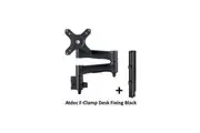 Atdec AWMS-4640 Mounting Arm for Monitor - Black - 1 Display(s) Supported - 109.2 cm (43") Screen Support - 12 kg Load Capacity - 75 x 75, 100 x 100