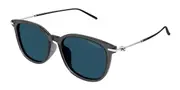 Montblanc MB0416SA Asian Fit 004 Men's Sunglasses Grey Size 55