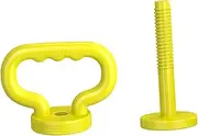 Frediuo Adjustable Kettlebell Handle for Weight Plates Exercise Fitness Equipment Dumbbell Converter Kettlebell Grip for Gym Sports